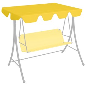 Baldacchino per Dondolo Giardino Giallo 150/130x105/70 cm