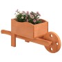 Fioriere a Carriola 2 pz 47x15x19 cm Legno Massello di Abete