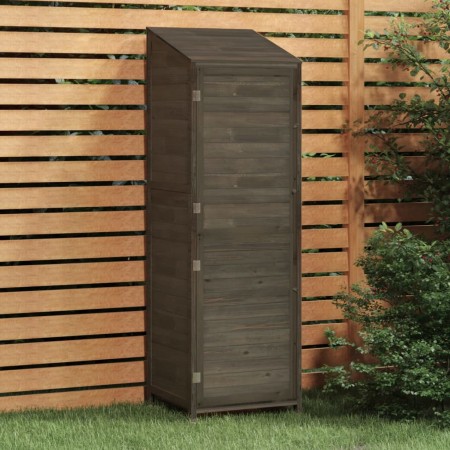 Capanno Giardino Antracite 55x52x174,5 cm Legno Massello Abete