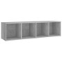 Mobile TV Grigio Cemento 142,5x35x36,5 cm in Legno Multistrato