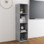 Mobile TV Grigio Cemento 142,5x35x36,5 cm in Legno Multistrato