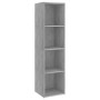 Mobile TV Grigio Cemento 142,5x35x36,5 cm in Legno Multistrato