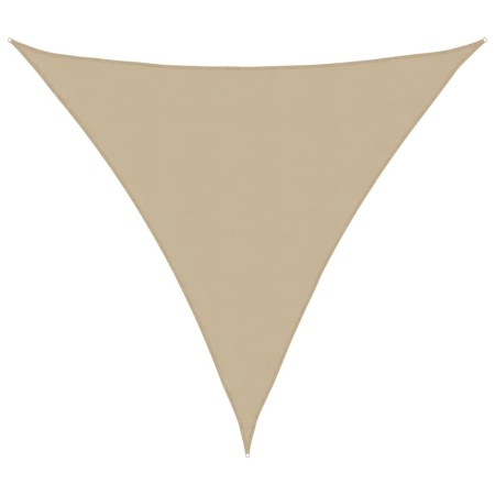 Parasole a Vela in Tessuto Oxford Triangolare 6x6x6 m Beige