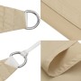 Parasole a Vela in Tessuto Oxford Triangolare 6x6x6 m Beige