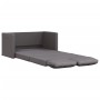 Divano Letto da Terra 2 in 1 Grigio 112x174x55 cm Similpelle