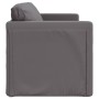 Divano Letto da Terra 2 in 1 Grigio 112x174x55 cm Similpelle