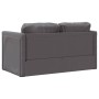 Divano Letto da Terra 2 in 1 Grigio 112x174x55 cm Similpelle