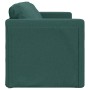 Divano Letto da Terra 2 in 1 Verde Scuro 112x174x55 cm Tessuto