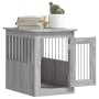 Gabbia Cani da Arredamento Grigio Sonoma 45x62x59cm Multistrato