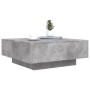 Tavolino Salotto Grigio Cemento 80x80x31 cm Legno Multistrato