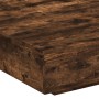 Tavolino da Salotto Rovere Fumo 100x100x31 cm Legno Multistrato