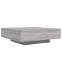 Tavolino Salotto Grigio Sonoma 100x100x31 cm Legno Multistrato