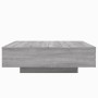 Tavolino Salotto Grigio Sonoma 100x100x31 cm Legno Multistrato