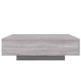 Tavolino Salotto Grigio Sonoma 100x100x31 cm Legno Multistrato