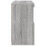 Credenza con Luci LED Grigio Sonoma 60x37x67 cm