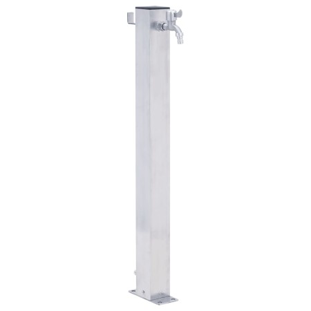 Colonna d'Acqua da Giardino 60 cm Acciaio Inox Quadrato