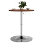 Tavolino da Bar Marrone Scuro Ø60x89,5 cm Legno Massello Rovere
