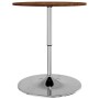 Tavolino da Bar Marrone Scuro Ø60x89,5 cm Legno Massello Rovere