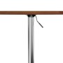 Tavolino da Bar Marrone Scuro Ø60x89,5 cm Legno Massello Rovere