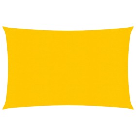 Vela Parasole 160 g/m² Rettangolare Giallo 3,5x5 m in HDPE