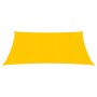 Vela Parasole 160 g/m² Quadrata Giallo 4x4 m in HDPE