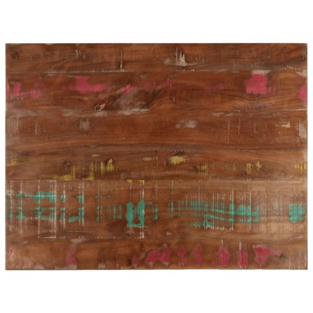 Piano Tavolo 80x70x3,8 cm Rettangolare in Massello di Recupero