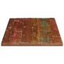 Piano Tavolo 80x70x3,8 cm Rettangolare in Massello di Recupero