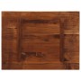 Piano Tavolo 80x70x3,8 cm Rettangolare in Massello di Recupero