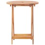 Set da Bistrot 3pz Beige in Polipropilene e Legno Massello