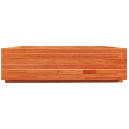 Fioriera Giardino Marrone Cera 90x90x26,5cm Legno Massello Pino