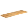 Piano Tavolo 140x40x3,8 cm Bordi Vivi in Legno Massello Mango