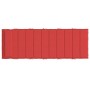 Cuscino per Lettino Rosso 180x60x3 cm in Tessuto Oxford