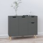 Credenza Grigia 90x30x72 cm in Legno Multistrato