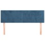Testiere 2 pz Blu Scuro 72x5x78/88 cm in Velluto