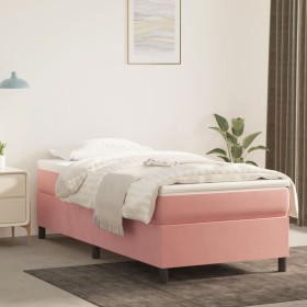 Giroletto a Molle Rosa 90x190 cm in Velluto