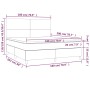 Giroletto a Molle con Materasso Tortora 180x200 cm in Tessuto