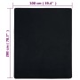 Lenzuola con Angoli Jersey 2pz Nero 100x200 cm Cotone