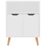 Credenza Bianca 60x30x72 cm in Legno Multistrato