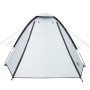 Tenda Campeggio a Cupola 2 Persone Bianca Tessuto Impermeabile
