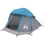 Tenda da Campeggio a Cupola per 1 Persona Blu Impermeabile