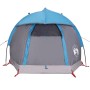 Tenda da Campeggio a Cupola per 1 Persona Blu Impermeabile