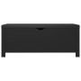 Contenitore con Cuscino Nero 105x40x45cm Legno Multistrato