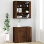 Credenza Rovere Marrone in Legno Multistrato