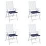 Cuscini per Pallet 4 pz Blu Marino 40x40x3 cm in Tessuto Oxford