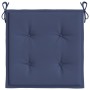 Cuscini per Pallet 4 pz Blu Marino 50x50x3 cm in Tessuto Oxford