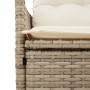 Set da Bistrò 3 pz con Cuscini Beige in Polyrattan