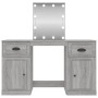 Toeletta con LED Grigio Sonoma 130x50x132,5 cm