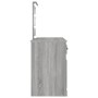 Toeletta con LED Grigio Sonoma 130x50x132,5 cm