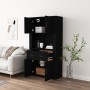 Credenza Nera in Legno Multistrato