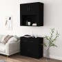 Credenza Nera in Legno Multistrato